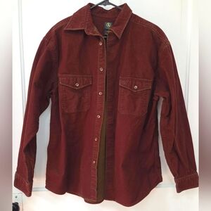 Aigle Mens Button Down Shirt Shacket L